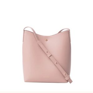 Samara Vegan Leather Medium Shoulder Bag in Peony